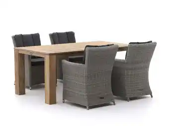 Kees Smit Intenso Adriano/ROUGH-X 180cm dining tuinset 5-delig aanbieding