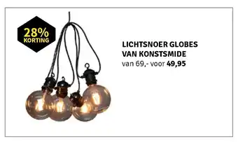 Nijhof Lichtsnoer globes van konstsmide aanbieding