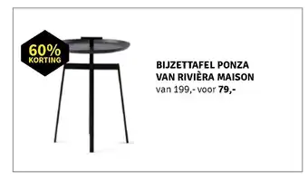 Nijhof Bijzettafel ponza van riviera maison aanbieding