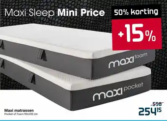 Beddenreus Maxi Matrassen 90x200 cm aanbieding