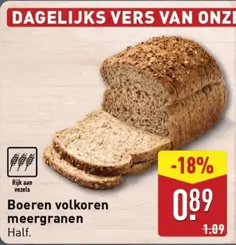 ALDI Boeren volkoren meergranen aanbieding