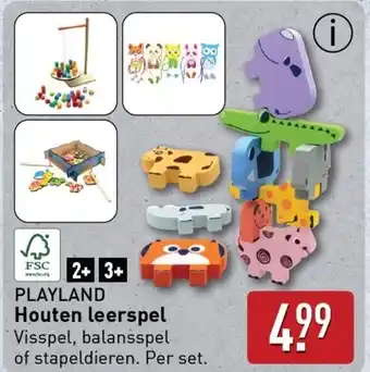 ALDI PLAYLAND Houten leerspel aanbieding