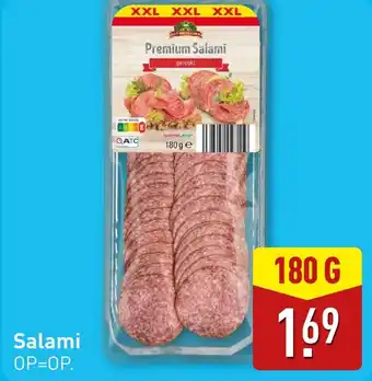 ALDI Salami aanbieding