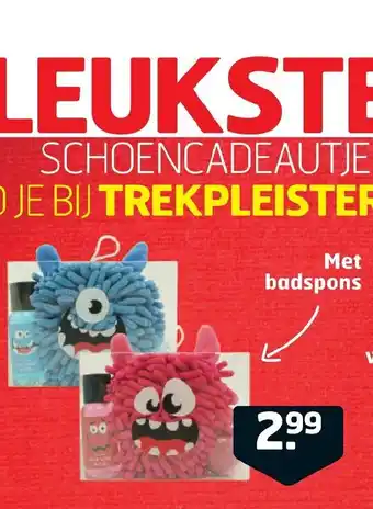 Trekpleister Met badspons aanbieding