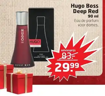 Trekpleister Hugo Boss Deep Red 90 ml aanbieding