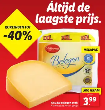 Lidl Gouda belegen stuk aanbieding