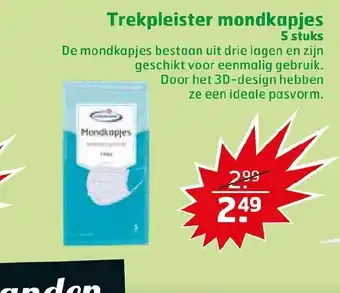 Trekpleister Mondkapjes 5 stuks aanbieding