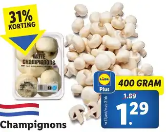 Lidl Champignons aanbieding