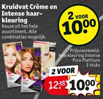 Kruidvat Creme on Intense haarkleuring aanbieding