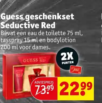 Kruidvat Guess geschenkset Seductive Red 200ml aanbieding