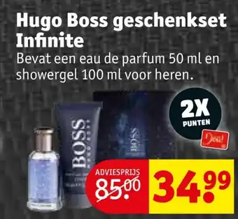 Kruidvat Hugo Boss geschenkset Infinite aanbieding