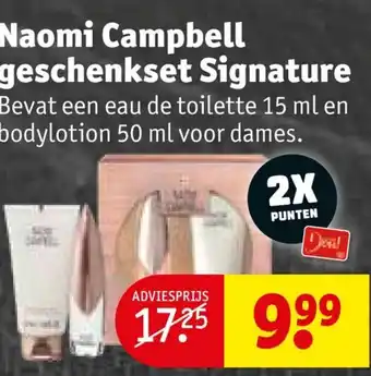 Kruidvat Naomi Campbell geschenkset Signature 50ml aanbieding