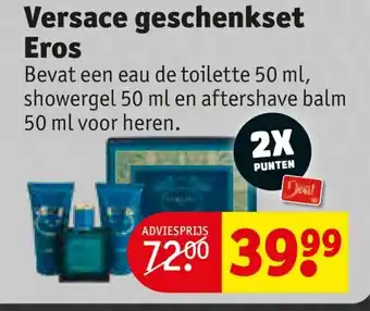 Kruidvat Versace geschenkset Eros aanbieding