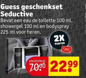 Kruidvat Guess geschenkset Seductive 225ml aanbieding