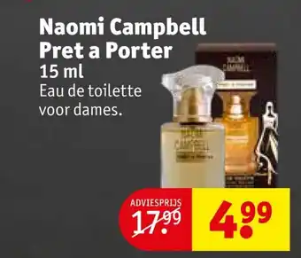 Kruidvat Naomi Campbell Pret a Porter 15ml aanbieding