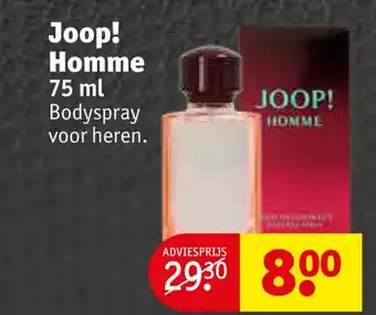 Kruidvat Joop! Homme 75ml aanbieding