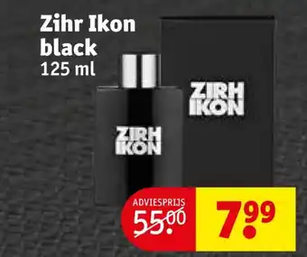 Kruidvat Zihr Ikon black 125ml aanbieding