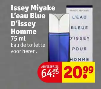 Kruidvat Issey Miyake L'eau Blue D'issey Homme 75ml aanbieding