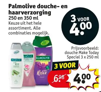 Kruidvat Palmolive douche- en haarverzorging 250ml aanbieding