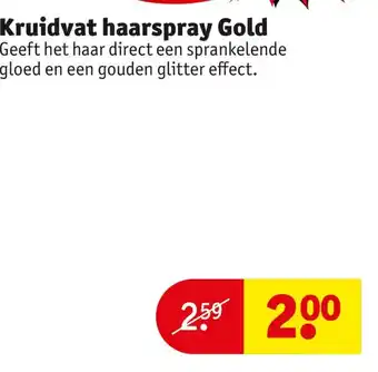 Kruidvat Haarspray Gold aanbieding