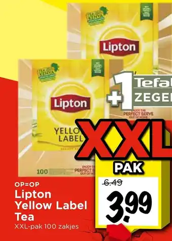 Vomar Voordeelmarkt Lipton Yellow Label Tea aanbieding