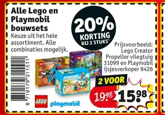 Kruidvat Alle Lego en Playmobil bouwsets aanbieding