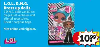 Kruidvat L.O.L O.M.G. Dress up dolls aanbieding