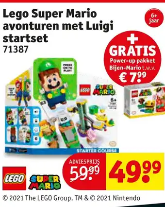 Kruidvat Lego Super Mario avonturen met Luigi startset aanbieding