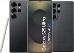 Coolblue Samsung Galaxy S25 Ultra 256GB Zwart 5G + Samsung Kindsuit Back Cover Zwart aanbieding