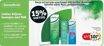 Kruidvat Lekker blijven bewegen met VSM aanbieding