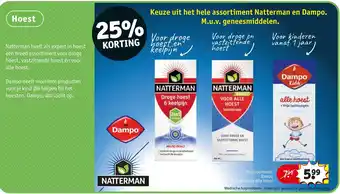 Kruidvat Prijsvoorbeeld: Dampo Kindersiroop Alle Hoest aanbieding