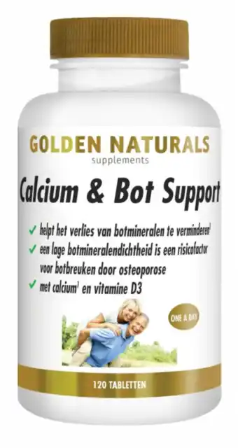 De Online Drogist Golden Naturals Calcium & Bot Tabletten aanbieding