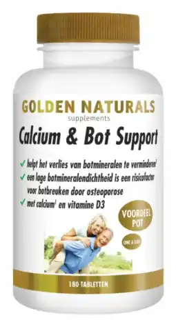 De Online Drogist Golden Naturals Calcium & Bot Tabletten aanbieding