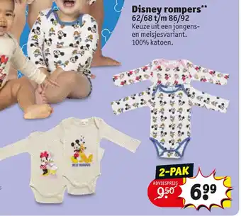 Kruidvat Disney rompers aanbieding