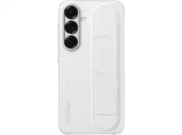 MediaMarkt Samsung Standing Grip Telefoonhoesje Voor Samsung Galaxy S25 Wit aanbieding