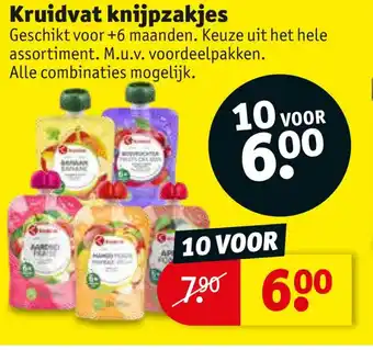 Kruidvat Knijpzakjes aanbieding