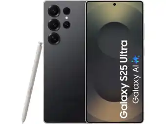 MediaMarkt SAMSUNG Galaxy S25 Ultra - 5G - 512GB - Titanium Zwart - 512 GB Zwart aanbieding