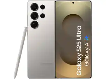 MediaMarkt SAMSUNG Galaxy S25 Ultra - 5G - 512GB - Titanium Grijs - 512 GB Grijs aanbieding