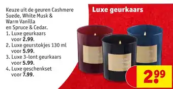 Kruidvat Luxe geurkaars aanbieding