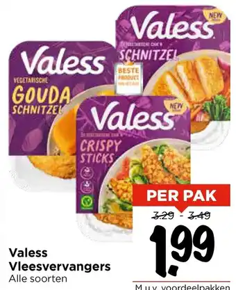 Vomar Voordeelmarkt Valess Vleesvervangers aanbieding