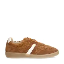 Wehkamp Sacha suède met teddy sneakers cognac aanbieding