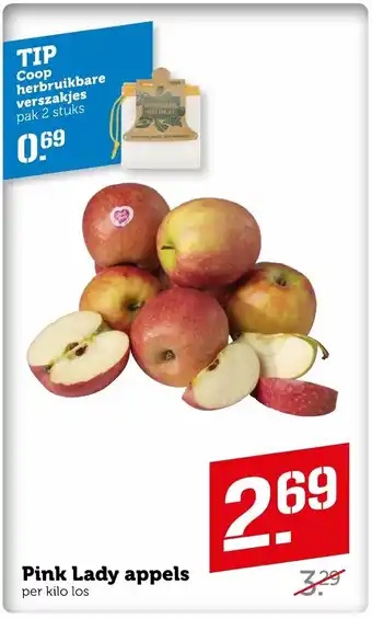 Coop Pink Lady appels aanbieding