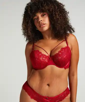 Hunkemoller Hunkemöller Niet-voorgevormde beugel bh Charlotta Rood aanbieding