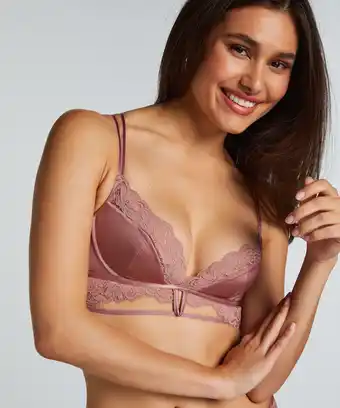 Hunkemoller Hunkemöller Bralette Lainey Roze aanbieding