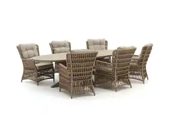 Kees Smit Intenso Milano/ROUGH-Y 280cm lounge-dining tuinset 7-delig aanbieding