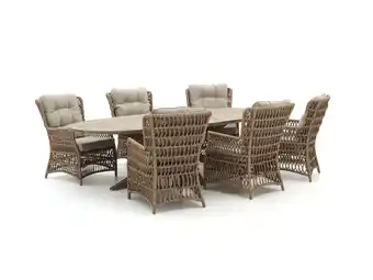 Kees Smit Intenso Milano/ROUGH-Y 280cm lounge-dining tuinset 7-delig aanbieding