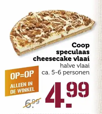 Coop Speculaas cheesecake vlaai aanbieding