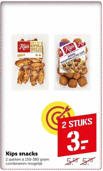 Coop Kips snacks 2 stuks aanbieding