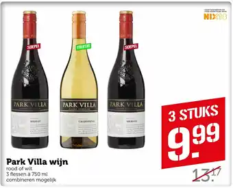 Coop Park Villa wijn 3 flessen a 750ml 3 stuks aanbieding