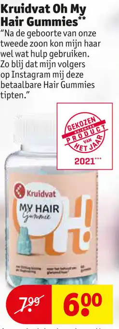 Kruidvat Kruidvat Oh My Hair Gummies aanbieding